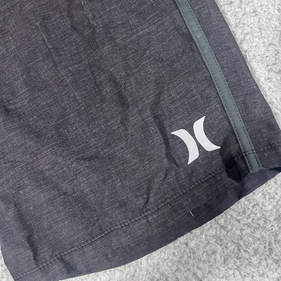 Hurley Board Shorts Mens 32 Black Patriot Flag Phantom Swim Quick Dry - Picture 2 of 8